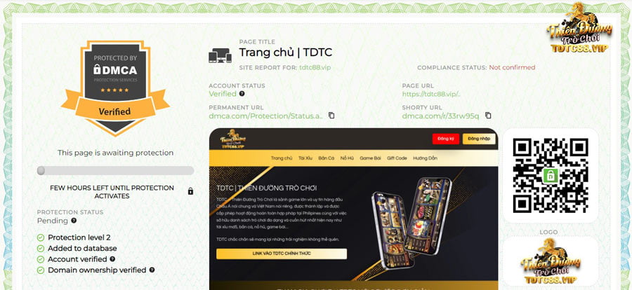 Bảo mật, hệ thống tại cổng game Thiên Đường Trò Chơi