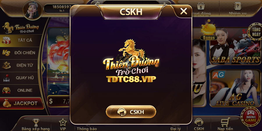 Chăm sóc và tư vấn khách hàng tại Thiên Đường Trò Chơi