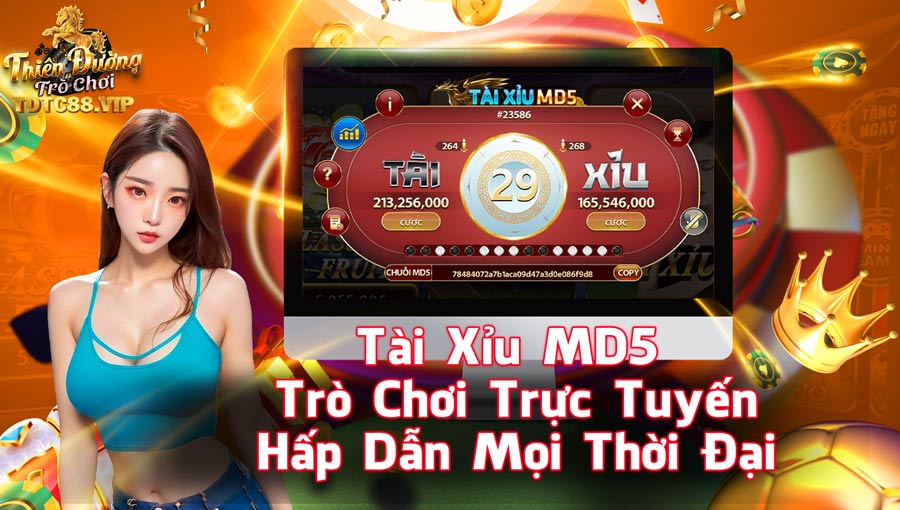 Tài xỉu MD5 - Trò Chơi Trực Tuyến Hấp Dẫn Mọi Thời Đại
