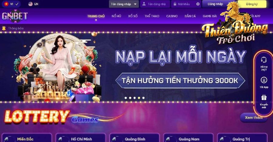 Chơi game bài đổi thưởng uy tín Gnbet nhận nhiều ưu đãi hấp dẫn